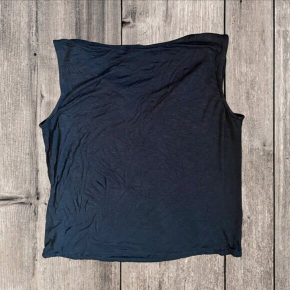 Bobeau Black Sleeveless Tank Top Tunic with Embroidered Design & Tassels Size L - Picture 7 of 11